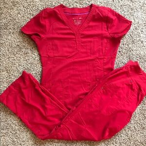 Healing hands purple label scrub set